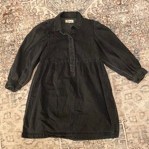 Black denim Madewell dress. Size small
